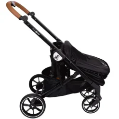 Primo Passi Single Strollers*- Icon V2 Stroller, Newborn to Toddler with Reversible Seat & Compact Fold, All Black