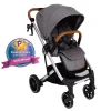 Primo Passi Single Strollers*- Icon V2 Stroller, Newborn to Toddler with Reversible Seat & Compact Fold, Gray Melange