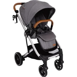 Primo Passi Single Strollers*- Icon V2 Stroller, Newborn to Toddler with Reversible Seat & Compact Fold, Gray Melange