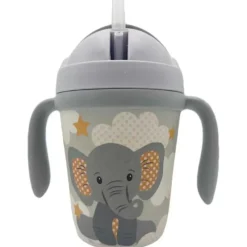 Primo Passi Plates & Bowls|Dishes, Utensils & Food Containers*- Kids Bamboo Set Suction Plate & Cup, Little Elephant