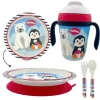 Primo Passi Plates & Bowls|Dishes, Utensils & Food Containers*- Kids Bamboo Set Suction Plate & Cup, Winter Friends