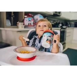 Primo Passi Plates & Bowls|Dishes, Utensils & Food Containers*- Kids Bamboo Set Suction Plate & Cup, Winter Friends