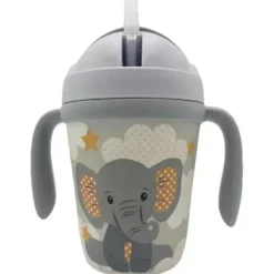 Primo Passi Plates & Bowls|Dishes, Utensils & Food Containers*- Kids Bamboo Set Suction Plate & Cup, Little Elephant