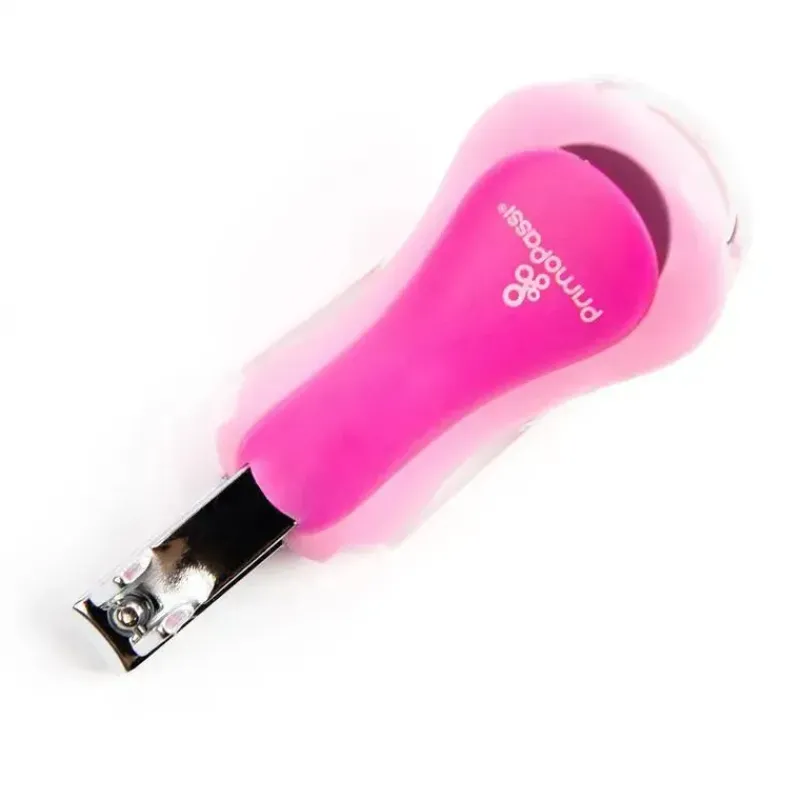 Primo Passi Grooming*- Pink Baby Nail Clipper With Magnifier