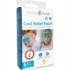 Primo Passi Cool Baby Products|Pain & Fever Relief*- 5Pk Baby Instant Cooling Relief Gel Patches for Fever