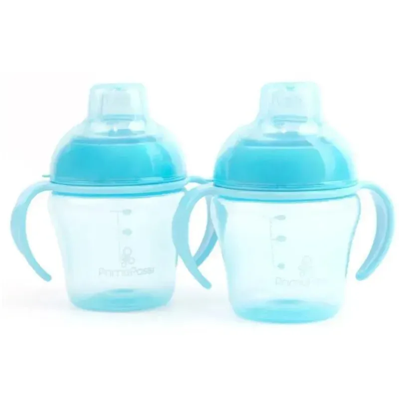 Primo Passi Straw, Sippy & Training Cups|Dishes, Utensils & Food Containers*- 2Pk Blue Sippy Cups 4M, 5 Oz