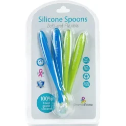 Primo Passi Utensils & Accessories|Dishes, Utensils & Food Containers*- 4Pk Silicone Spoon, Blue/Green