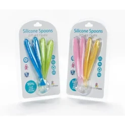Primo Passi Utensils & Accessories|Dishes, Utensils & Food Containers*- 4Pk Silicone Spoon, Blue/Green