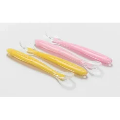 Primo Passi Utensils & Accessories|Dishes, Utensils & Food Containers*- 4Pk Silicone Spoon, Pink/Yellow