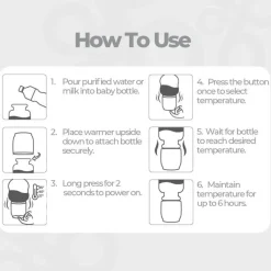 Primo Passi Cool Baby Products|Bottle Warmers*- Portable Bottle Warmer, White