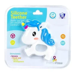 Primo Passi Rattles & Teethers|Toys For 0-12 Months*- Silicone Baby Teether, Unicorn
