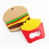 Primo Passi Rattles & Teethers|Toys For 0-12 Months*- Silicone Baby Teether, Fries & Hamburguer