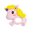 Primo Passi Rattles & Teethers*- Silicone Baby Teether, Pink Unicorn