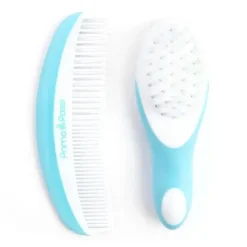 Primo Passi Grooming*- Super Soft Blue Baby Comb & Brush Set
