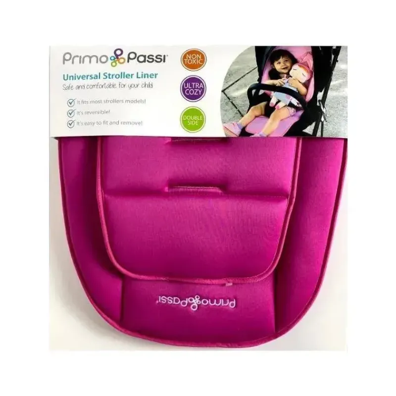 Primo Passi Liners & Color Packs*- Universal Stroller Liner, Stroller Protector/Car Seat Liner, Dark Pink