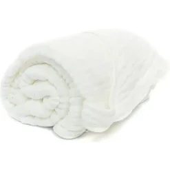 Primo Passi Baby Bath Towels*Hooded Muslin Towel, White | Baby Hooded Towels | Kids Hooded Towels