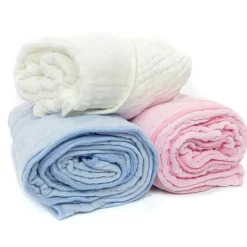 Primo Passi Baby Bath Towels*Hooded Muslin Towel, White | Baby Hooded Towels | Kids Hooded Towels