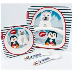 Primo Passi Plates & Bowls|Dishes, Utensils & Food Containers*Kids Bamboo Dinnerware Set - Winter Friends