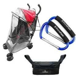 Primo Passi Weather Shields & Nets|Storage & Organizers*Stroller Handle Organizer | Baby Stroller Organizer + Stroller Hook + Stroller Rain Cover