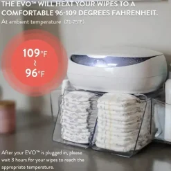 Prince Lionheart Wipes & Warmers*- EVO Wipes Warmer, White