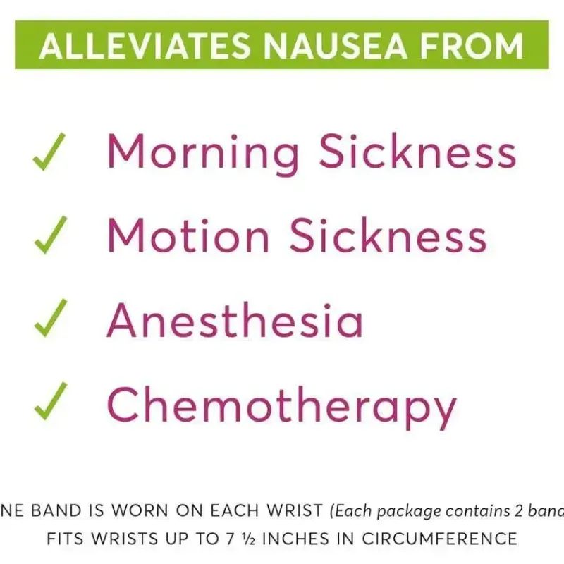 Psi Bands Mom Skincare & Beauty Products|Cool Baby Products*- Acupressure Wrist Bands for The Relief of Nausea, Racer Black
