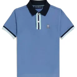 Psycho Bunny Baby Tops*Kids - Bloomington Pique Polo, Bal Harbour