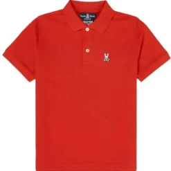Psycho Bunny Baby Tops*Kids - Classic Polo, Brilliant Red