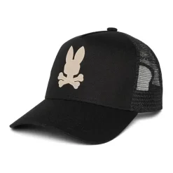 Psycho Bunny Baby Hats*Kids - Riviera Trucker Cap, Black