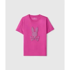 Psycho Bunny Baby Tops*Kids - Riviera Graphic Tee, Fuschia Red