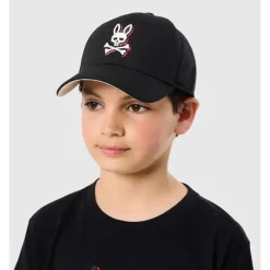 Psycho Bunny Baby Hats*Kids - Riviera Trucker Cap Black