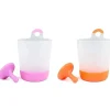 Puj Bath Toys*- 2Pack Play + Rinse Cups, Lilac and Tangerine