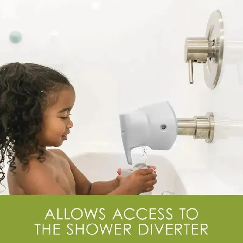Puj Bath Tubs & Seats*- Snug, Ultra-Soft Spout Cover for Bathtub Taps, Elephant, White