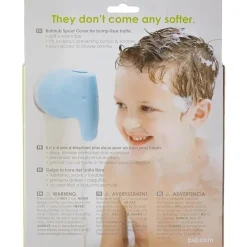 Puj Bath Tubs & Seats*- Snug, Ultra-Soft Spout Cover for Bathtub Taps, Elephant, Aqua