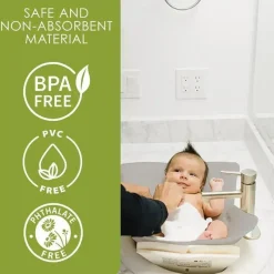 Puj Bath Tubs & Seats*- Tub, Soft and Foldable Baby Bathtub, in-Sink Baby Bath Seat, Grey