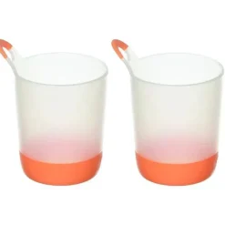 Puj Bath Toys*Phillup - Hangable Kid Cups 2 Pack, Tangerine