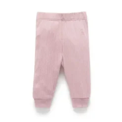 Pure Baby Baby Shorts, Jeans & Pants*- Baby Girl Rib Leggings, Lavender