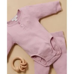 Pure Baby Baby Shorts, Jeans & Pants*- Baby Girl Rib Leggings, Lavender