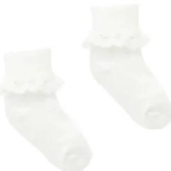 Pure Baby Baby Gloves & Socks*- Baby Girl White Lace Sock