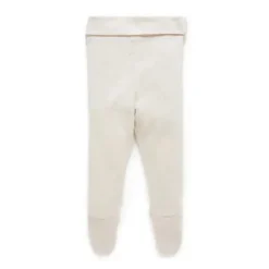 Pure Baby Baby Shorts, Jeans & Pants*- Baby Neutral Pointelle Footed Leggings, Wheat Melange