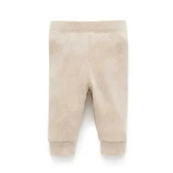 Pure Baby Baby Shorts, Jeans & Pants*- Baby Neutral Rib Leggings, Biscuit Melange