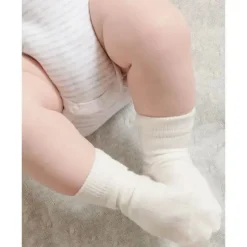 Pure Baby Baby Gloves & Socks*- 3Pk White Baby Neutral Organic Sock Set