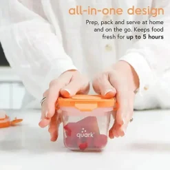 Quark Baby Food Storage*Quark - 3Pk Storrii Baby Food Containers with Lids, 5 oz