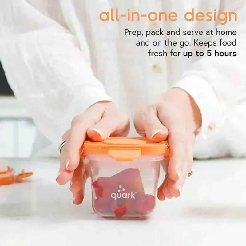 Quark Baby Food Storage*Quark - 3Pk Storrii Baby Food Containers with Lids, 5 oz