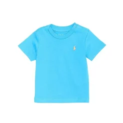 Ralph Lauren Baby Tops*- Baby Boy Jersey Short Sleeve Top, Blue
