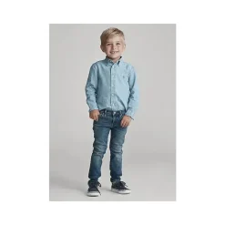 Ralph Lauren Baby Tops*- Chambray Long Sleeve Top Shirt - Light Blue 2T