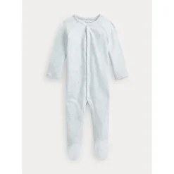 Ralph Lauren Baby One-Pieces*- Cotton Interlock Polo Coverall, Beryl Blue