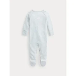 Ralph Lauren Baby One-Pieces*- Cotton Interlock Polo Coverall, Beryl Blue
