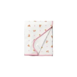 Ralph Lauren Blankets & Quilts*100% Cotton Reversible Polo Bear Baby Blanket,Pink