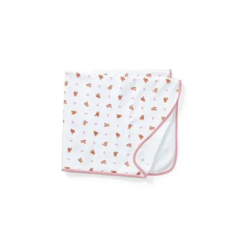 Ralph Lauren Blankets & Quilts*100% Cotton Reversible Polo Bear Baby Blanket,Pink