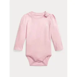 Ralph Lauren Baby Onesies & Bodysuits*- Long Sleeve Cn Bodysuit, Delicate Pink